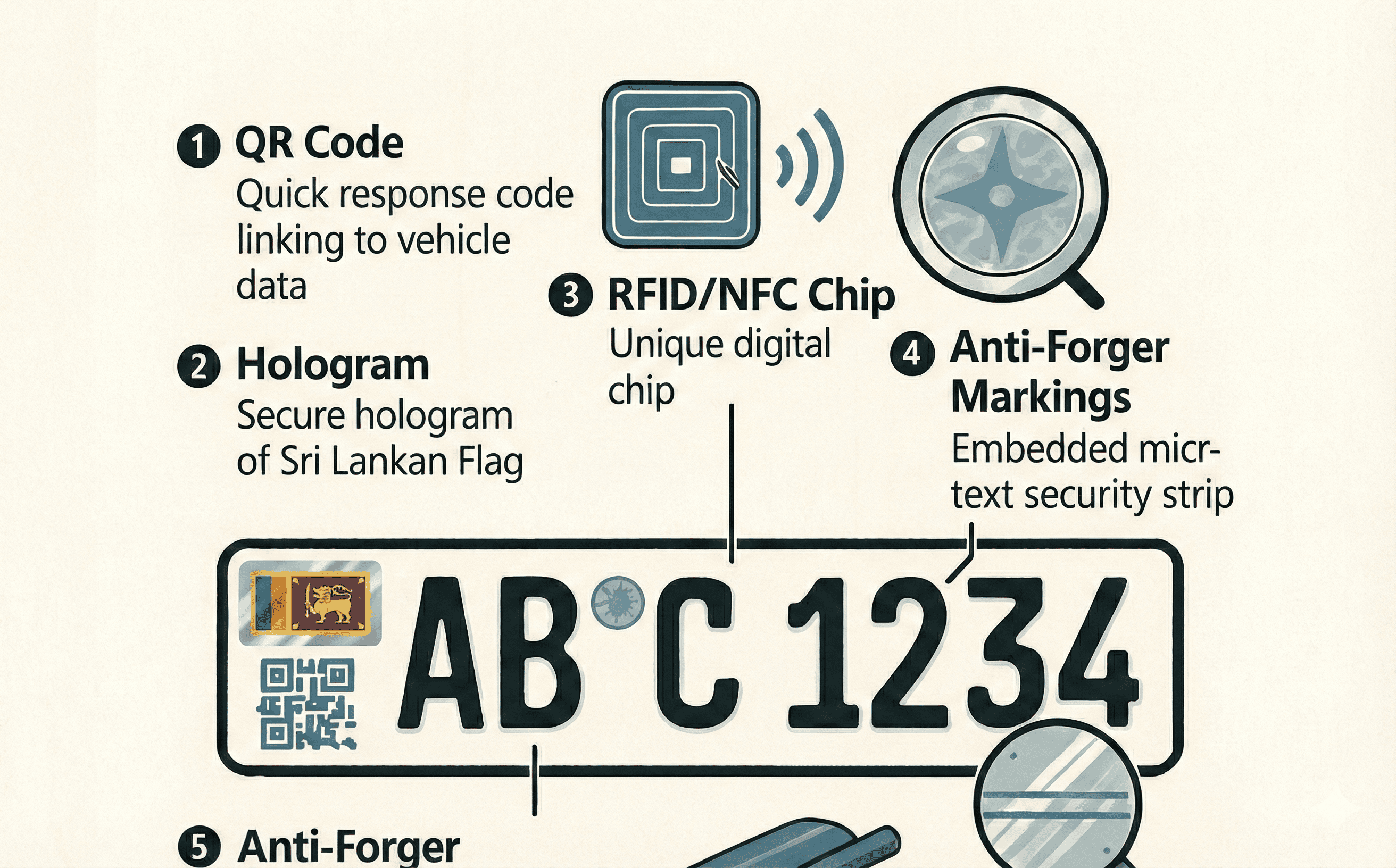 New Smart Number Plates Coming to Sri Lanka feature image